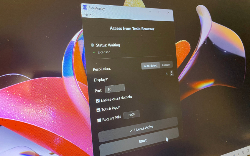 Launch SideDisplay on Windows