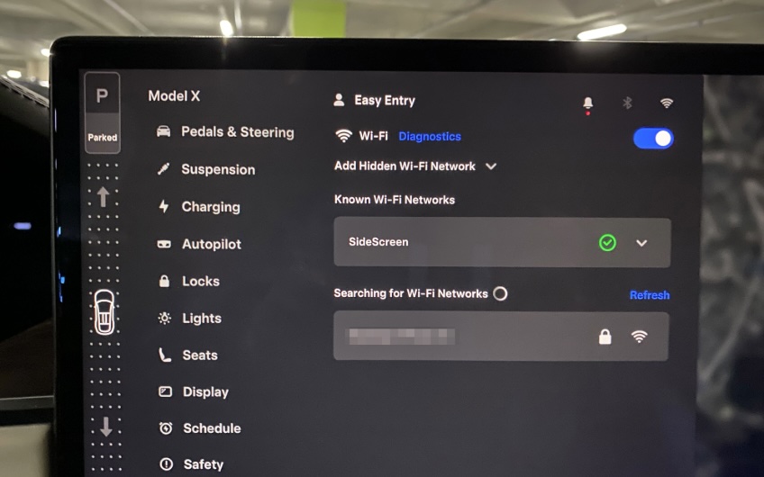 Connect Tesla to Wi-Fi