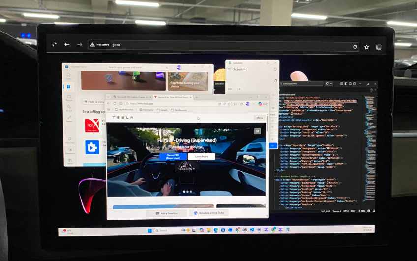 Open Tesla Web Browser